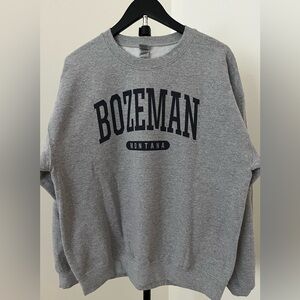 Gildan Gray Bozeman Montana Sweatshirt